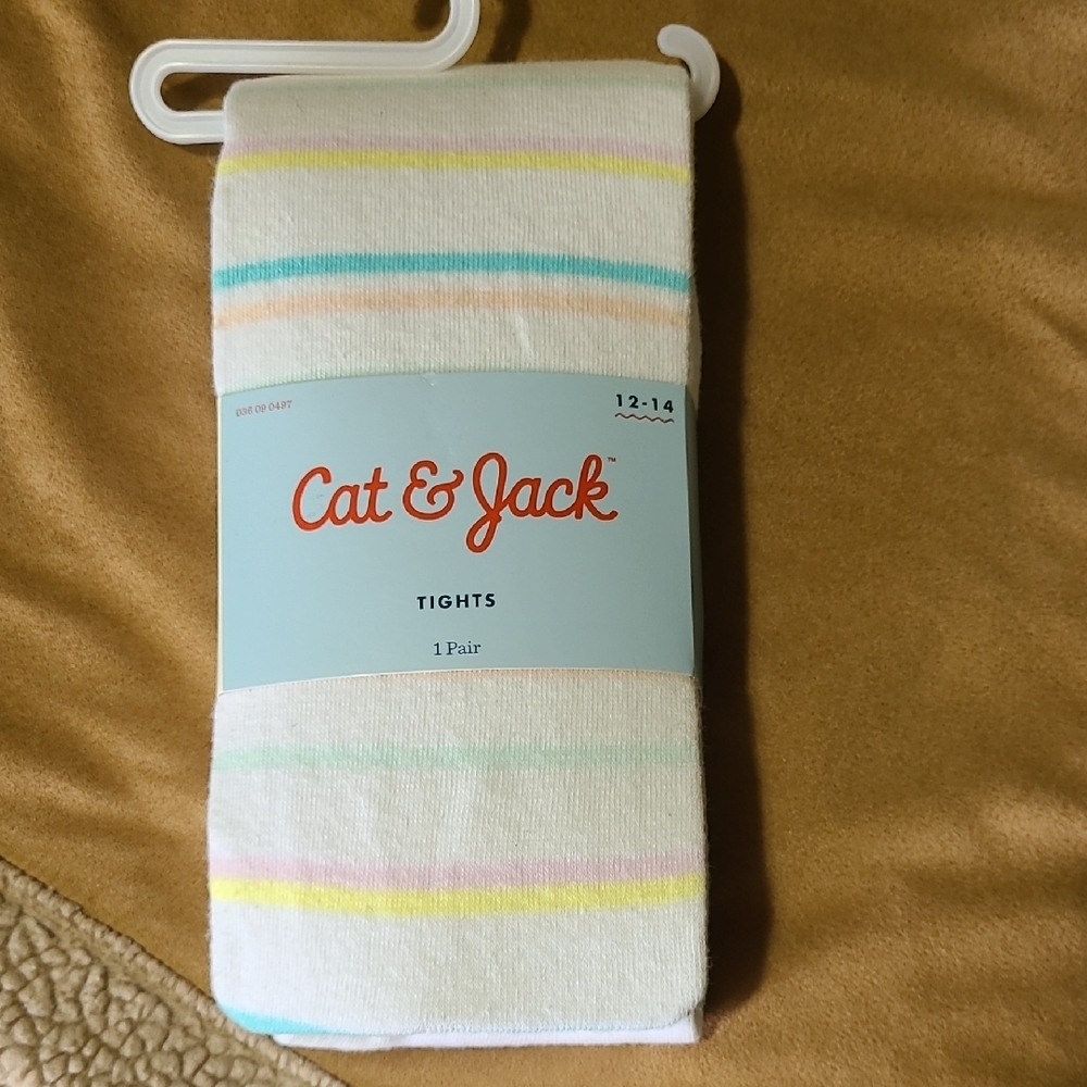 Cat & Jack Multicolor Striped Cat Tights